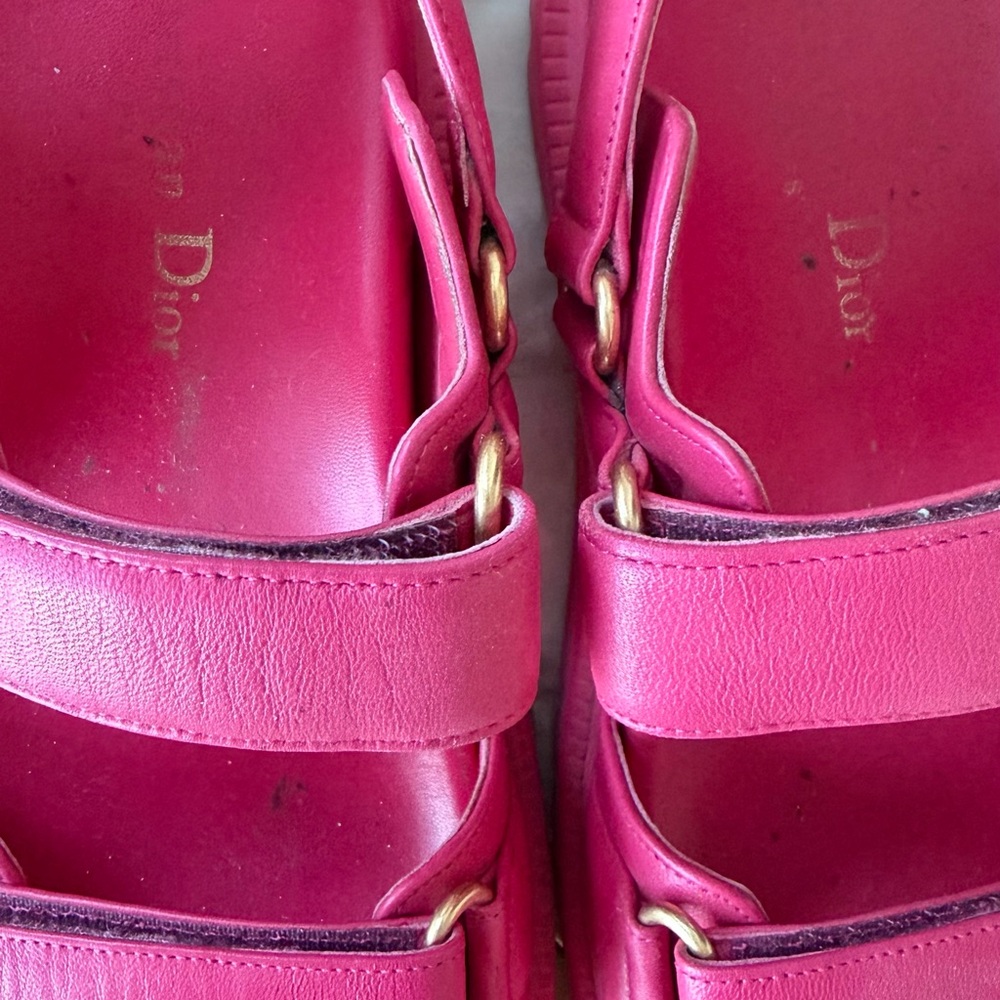Christian Dior Fuchsia Strap Sandals - Picture 5 of 5